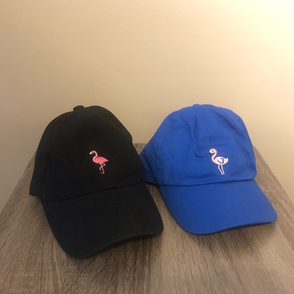 Forever 21 Set of 2 Flamingo Ball Cap Hats